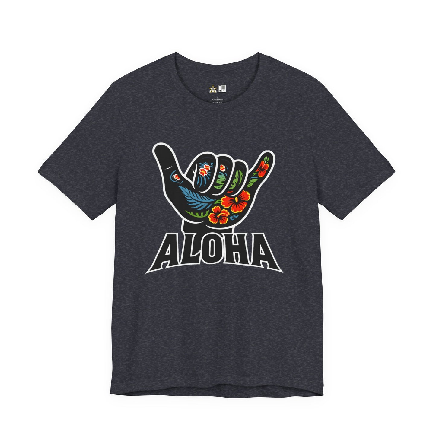 Aloha Shaka Floral Vibe – Unisex Streetwear Graphic Tee