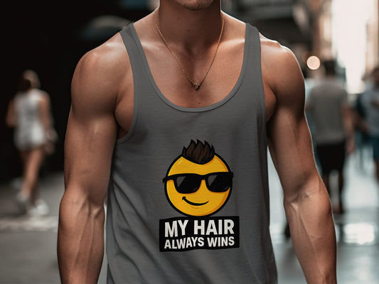 My Hair Always Wins Emojis Graphic Tank Top product