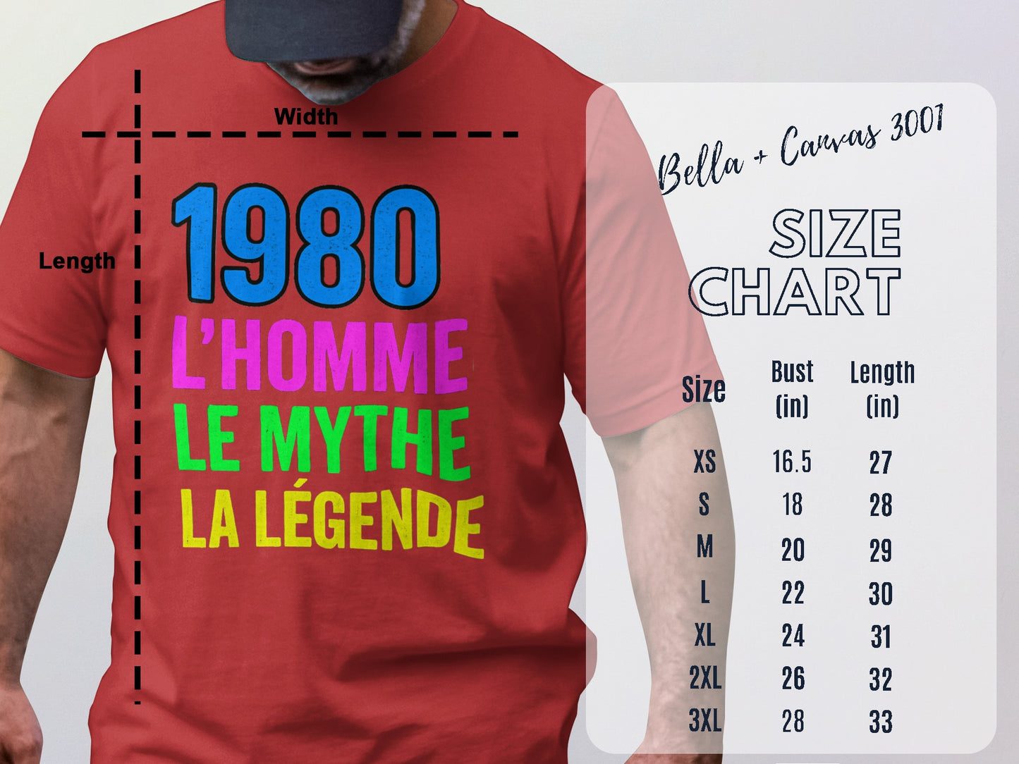 1980 L'Homme Le Mythe La Légende Shirt