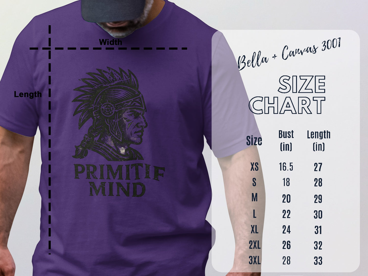 Primif Mind Graphic Purple T-Shirt product
