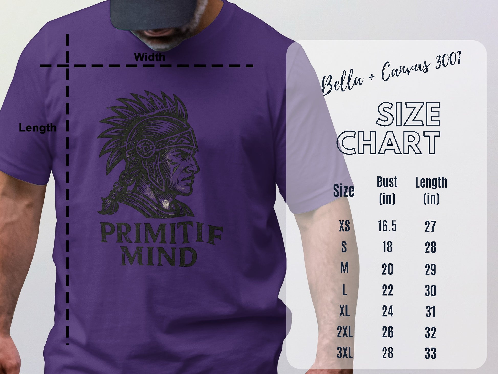 Primif Mind Graphic Purple T-Shirt product