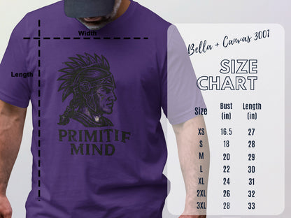 Primif Mind Graphic Purple T-Shirt product