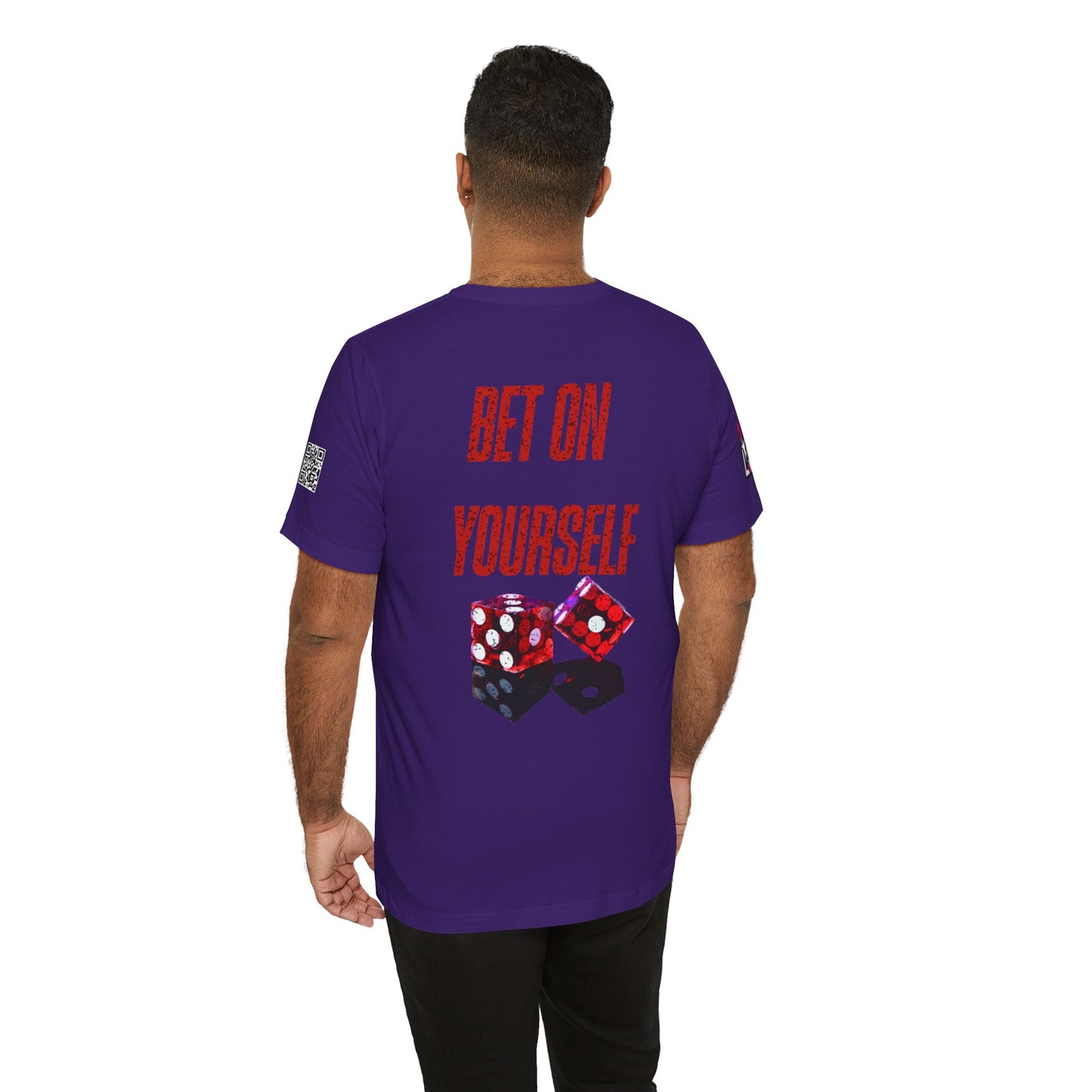BET ON YOURSELF Graphic T-Shirt | Motivational Streetwear Tee | Dice Graphic Shirt