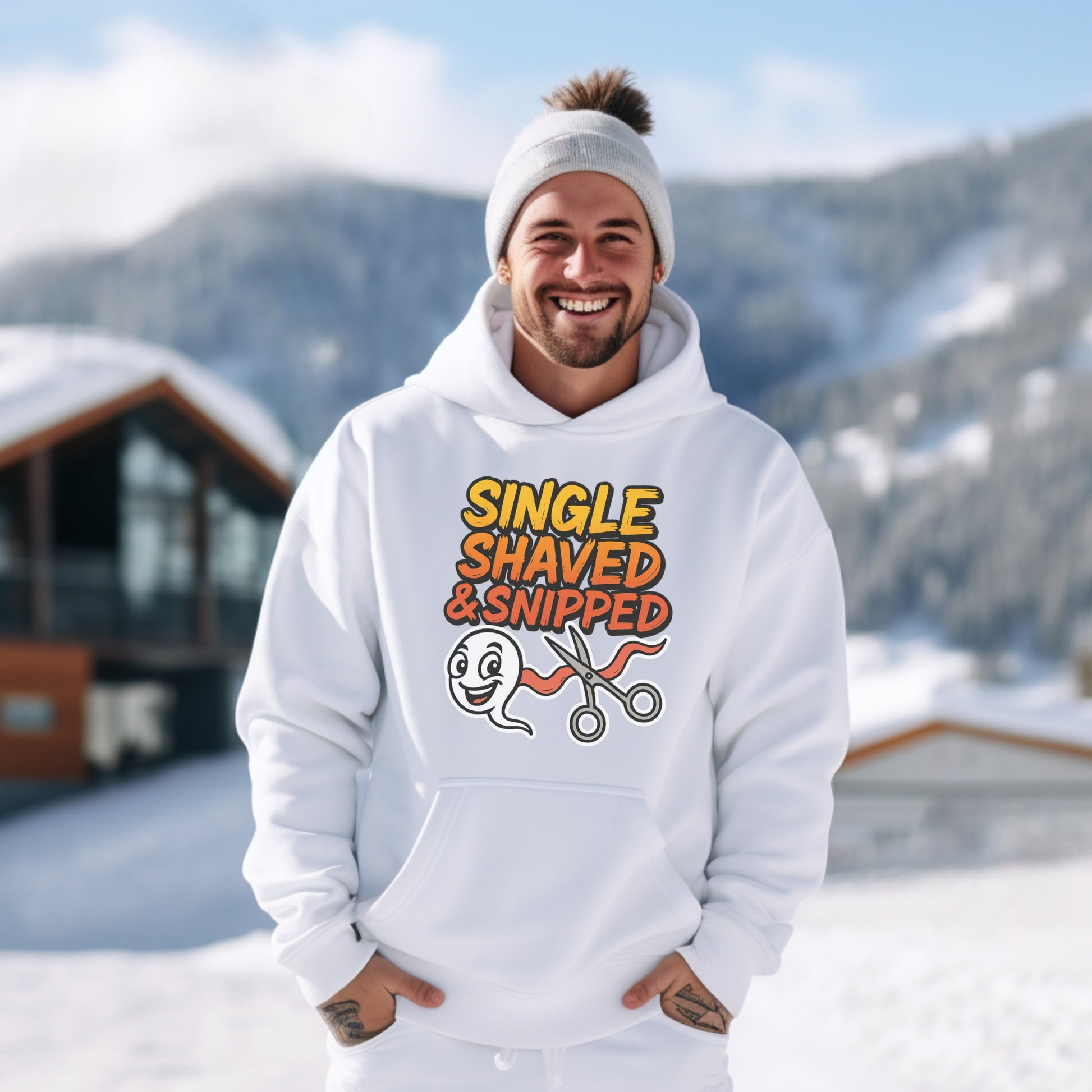 Single Shaved and Snipped Graphic Hoodie Product