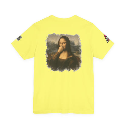 Something Smells Like Bullshit Graphic T-Shirt | Mona Lisa Parody Tee