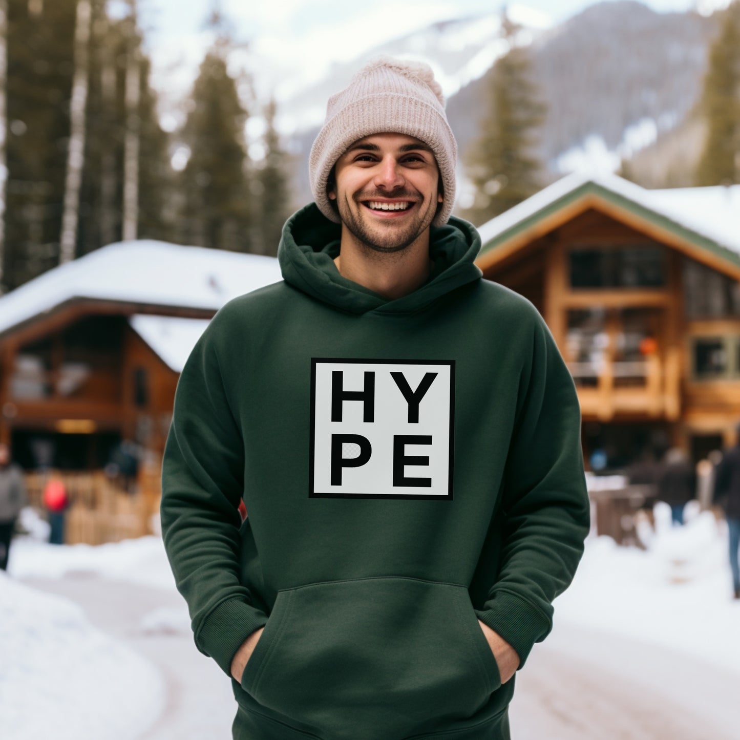 Stylish HYPE Logo Hoodie for Casual Winter Outfits