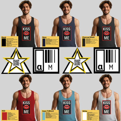 Kiss Me Graphic Print Sleeveless Tank Top product
