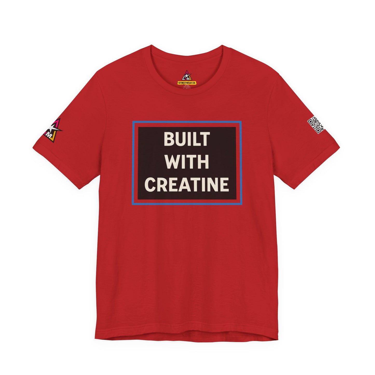 Built With Creatine Graphic T-Shirt | Gym Streetwear Tee | Bodybuilding & Fitness Shirt