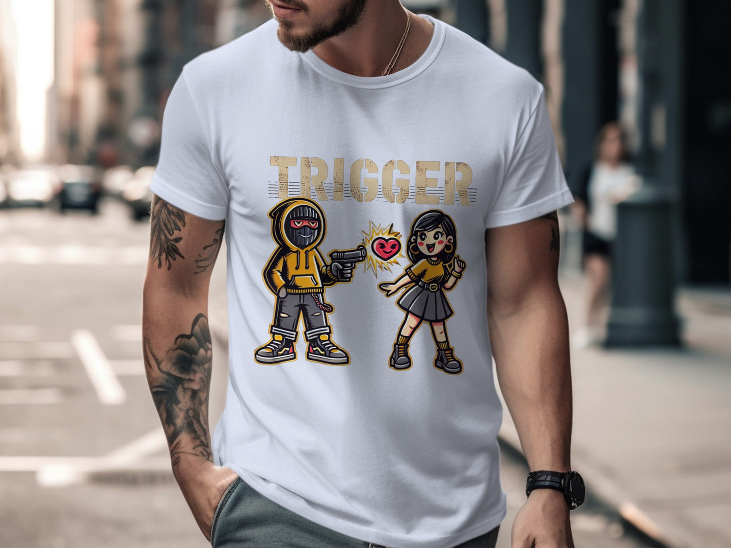 Trigger Graphic Tee Featuring Cartoon Characters product
