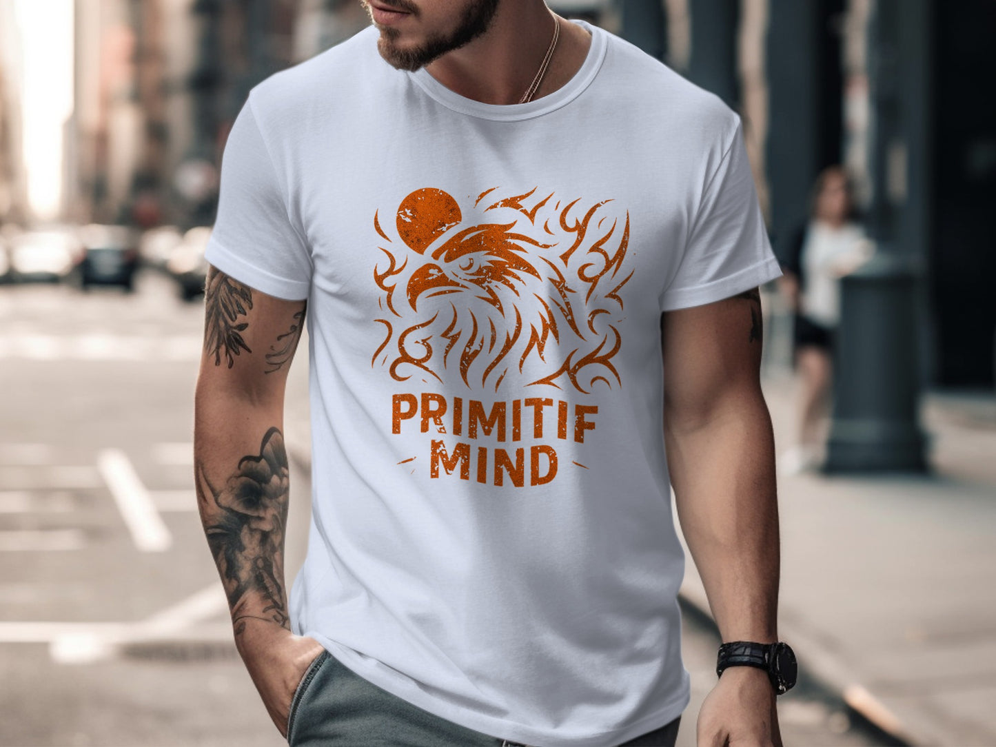 Primitif Mind Graphic Vintage Eagle T-shirt product