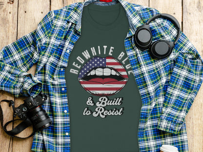Redwhite Blue Built to Resist Graphic T-shirt product