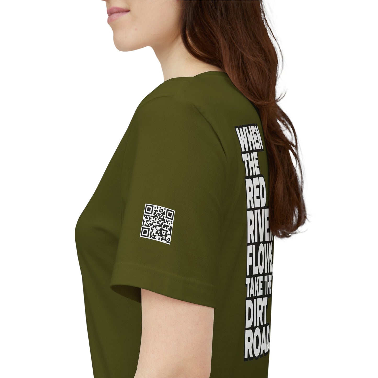 When the Red River Flows, Take the Dirt Road – Funny Adult Humor Graphic Tee