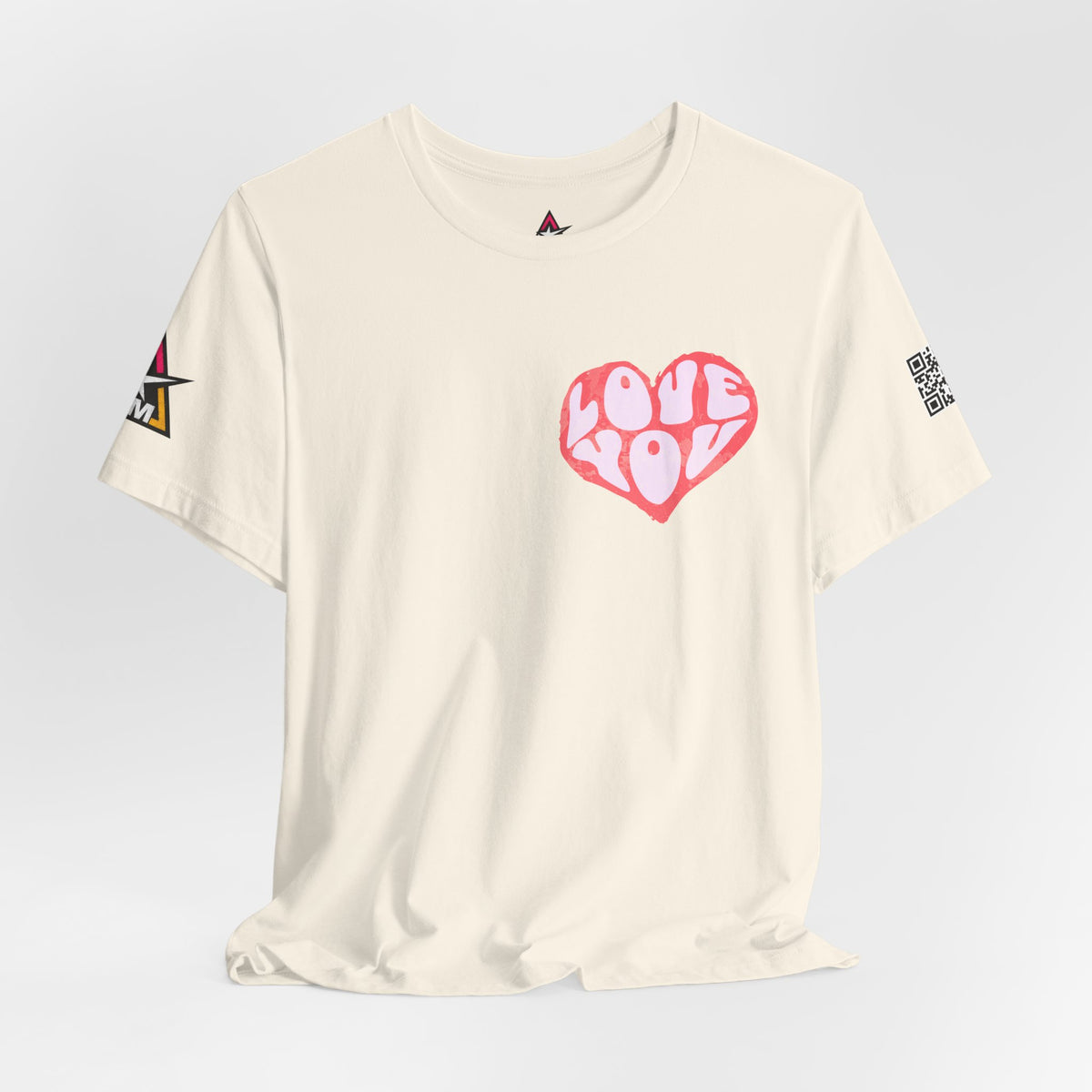 Love You Graphic T-Shirt | Heart Graphic Tee | Cute Retro Streetwear Shirt
