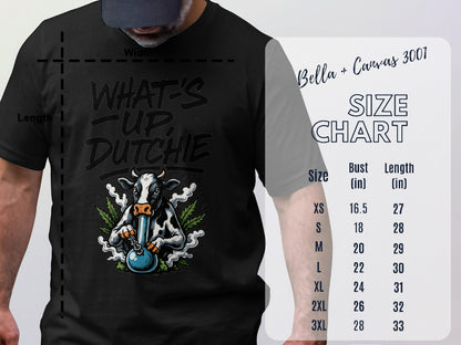 Funny Graphic Cow Design What's Up Dutchie T-Shirt product