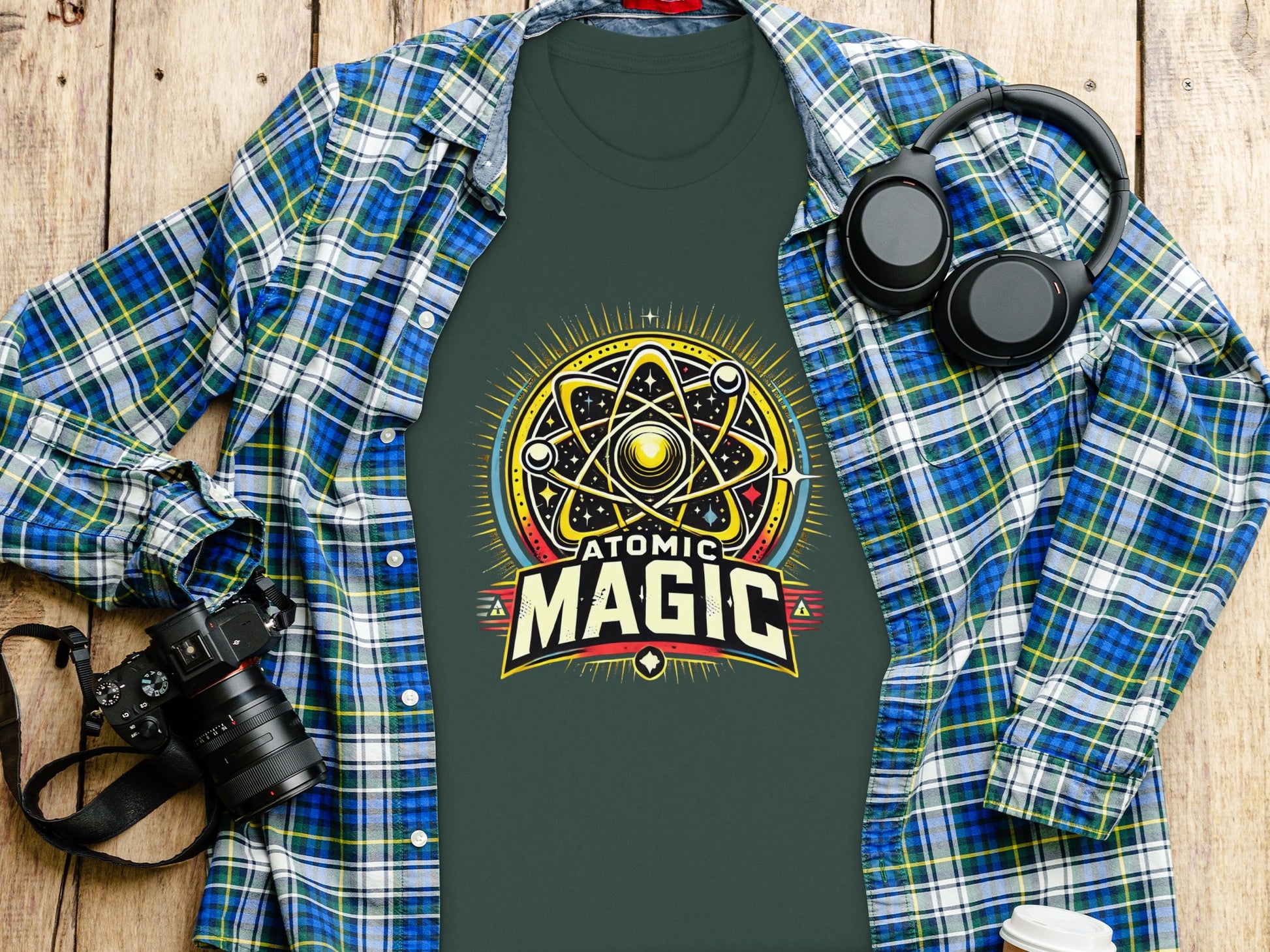 Atomic Magic Design Shirt Eye-Catching Custom Product