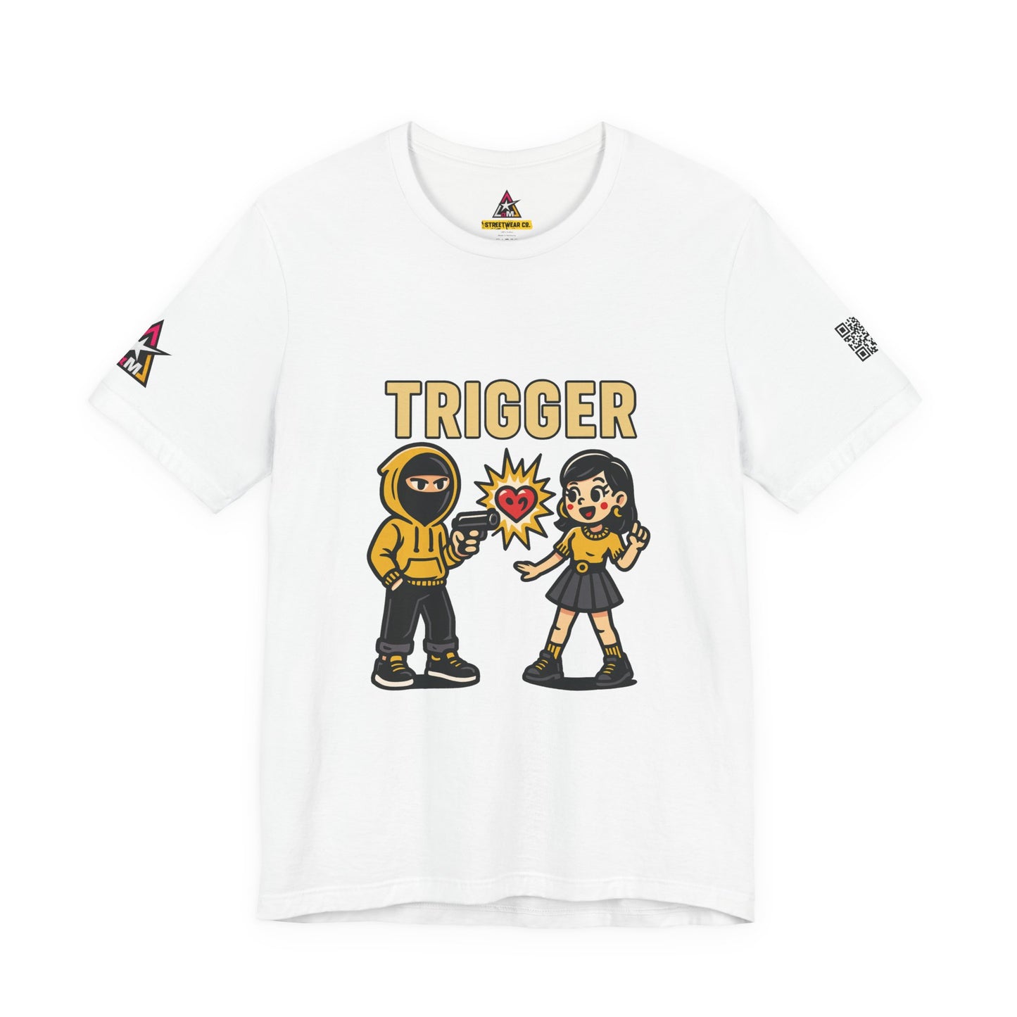 Trigger Graphic T-Shirt | Funny Dating Tee | Toxic Love Streetwear  TRIGGER