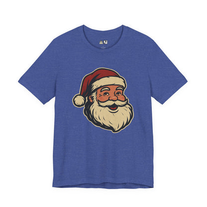Classic Santa Smile – Vintage Unisex Christmas Graphic T-Shirt