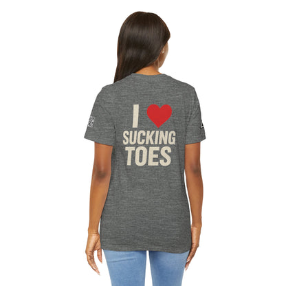 I Love Sucking Toes – Funny Dirty Humor Graphic Tee