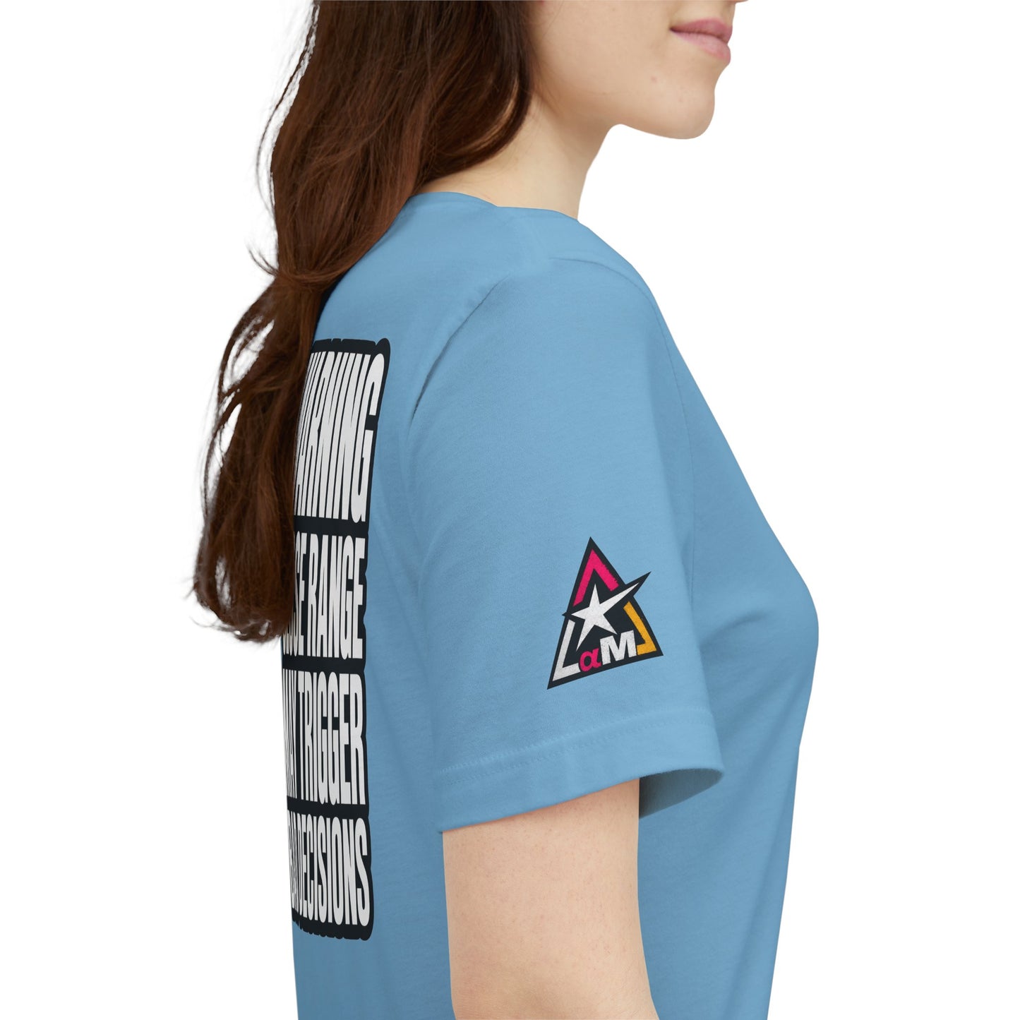 Warning Close Range May Trigger Bad Decisions – Funny Flirty Graphic Tee