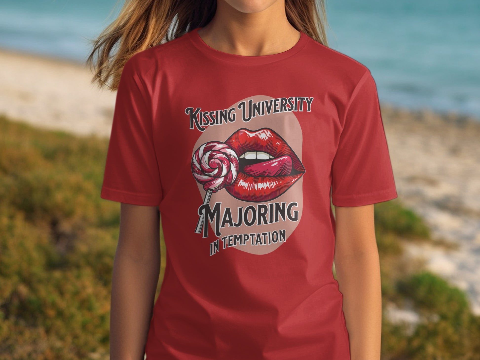 Kissing University Majoring in Temptation T-shirt product type