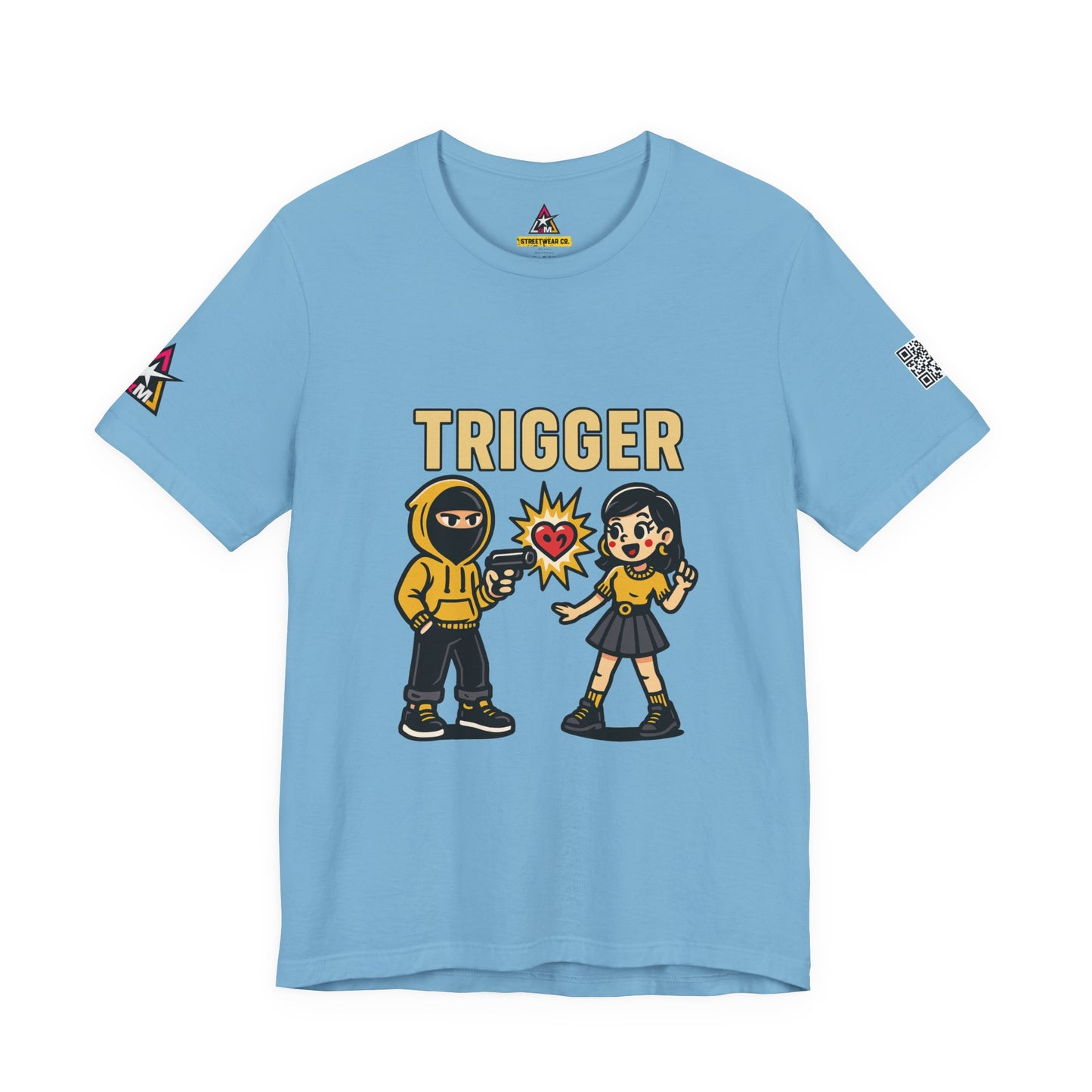 Trigger Graphic T-Shirt | Funny Dating Tee | Toxic Love Streetwear  TRIGGER