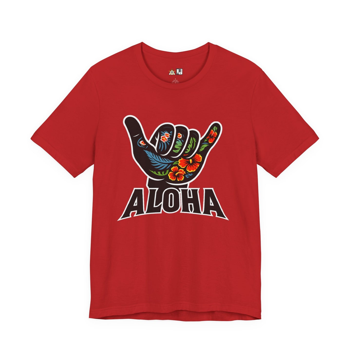 Aloha Shaka Floral Vibe – Unisex Streetwear Graphic Tee