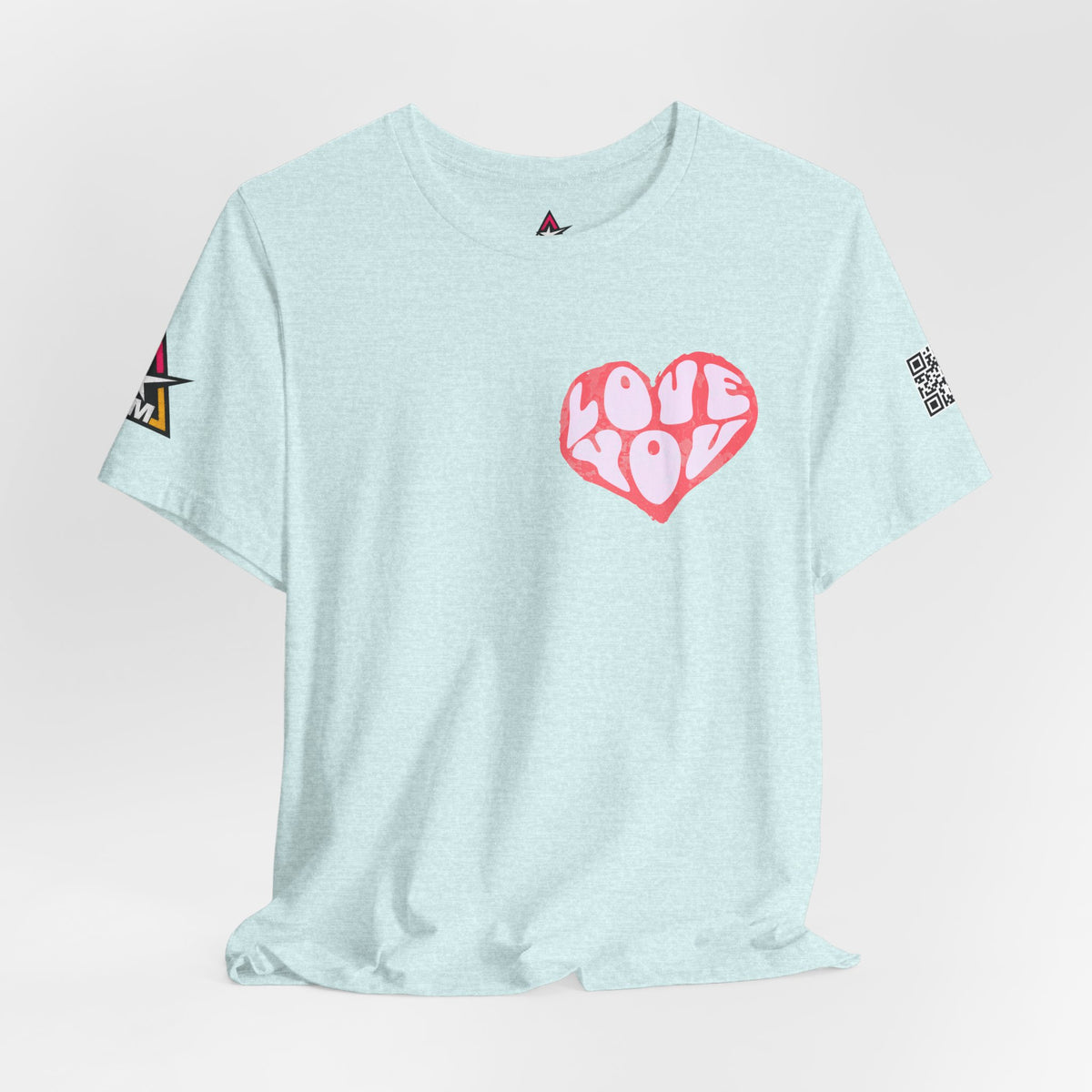 Love You Graphic T-Shirt | Heart Graphic Tee | Cute Retro Streetwear Shirt