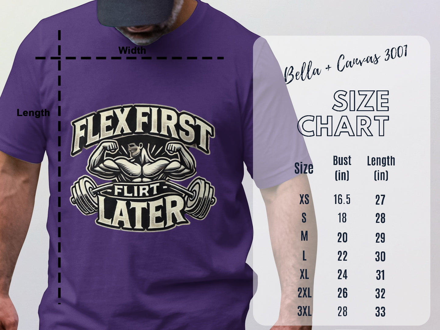 Flex First Flirt Later Graphic Tee Shirt product type