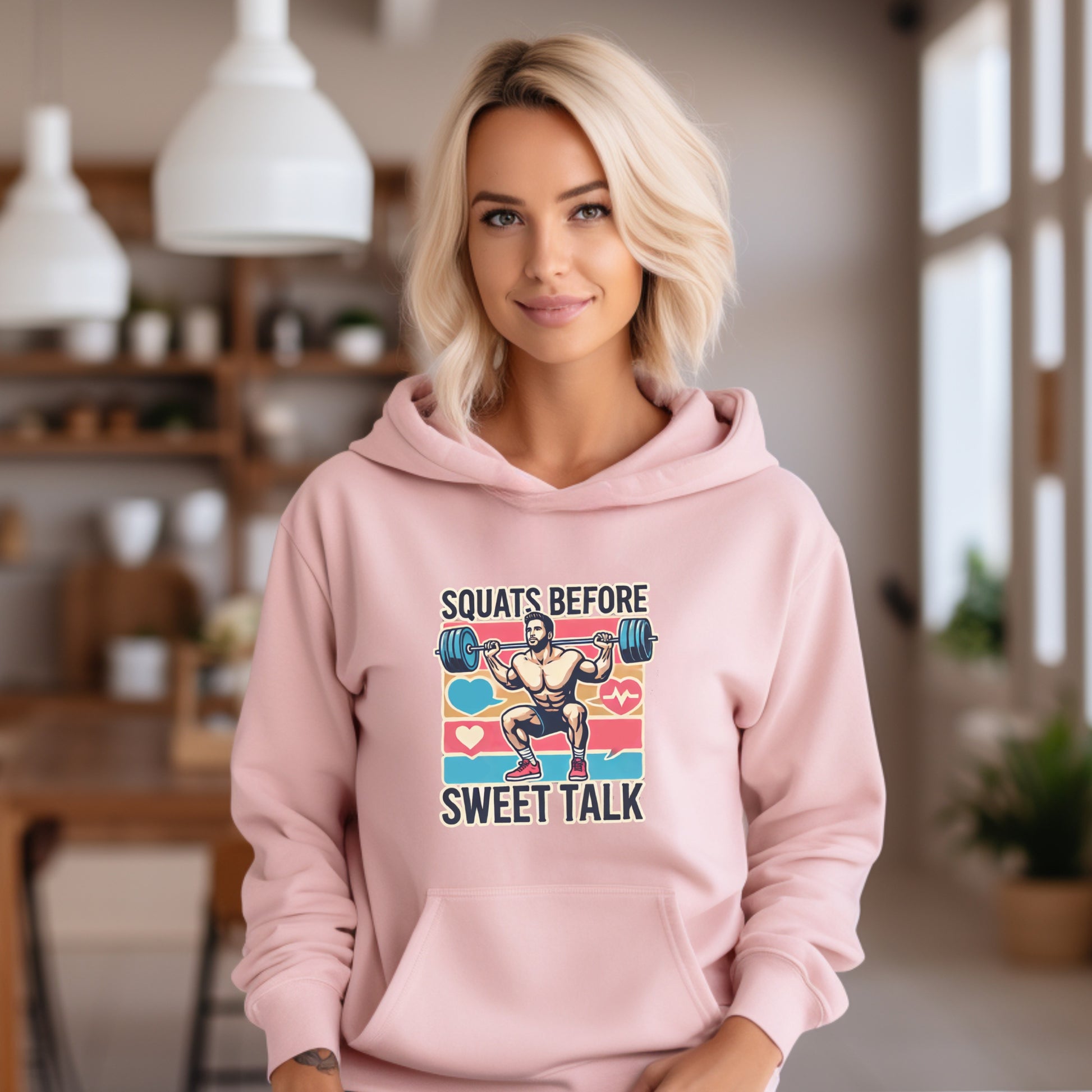 Squats Before Sweet Talk Gym Lover Hoodie product