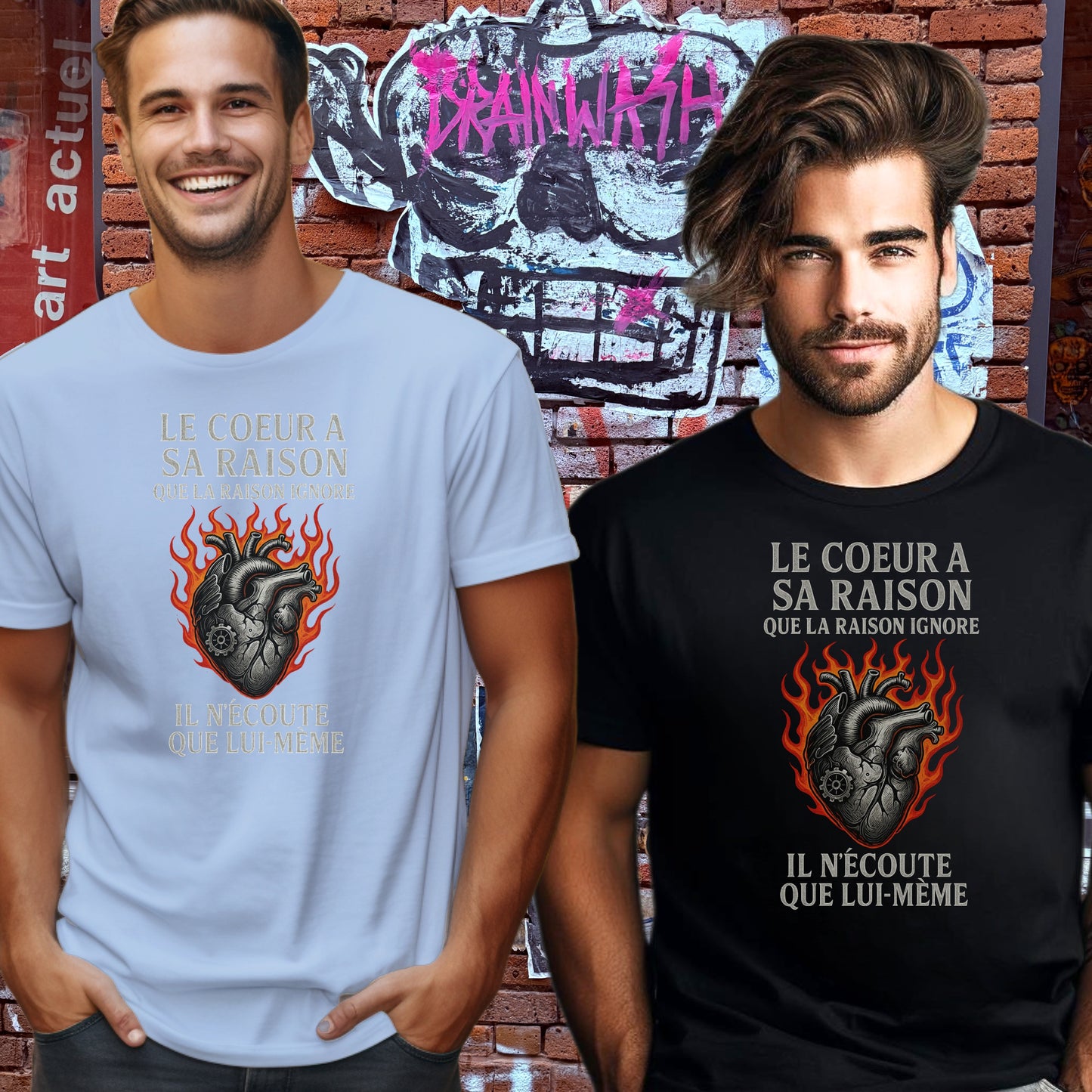 Le Coeur Design Casual Graphic Tee