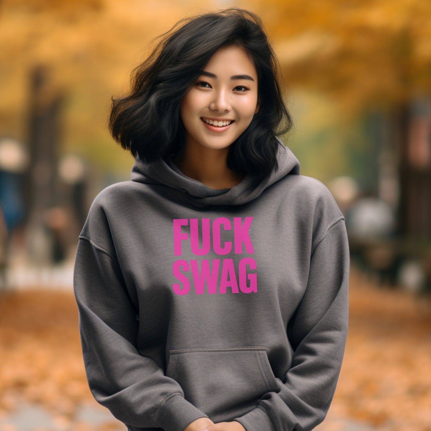FUCK SWAG graphic hoodie