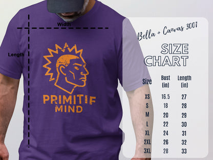 Primitif Mind Graphic T-shirt with Size Chart product