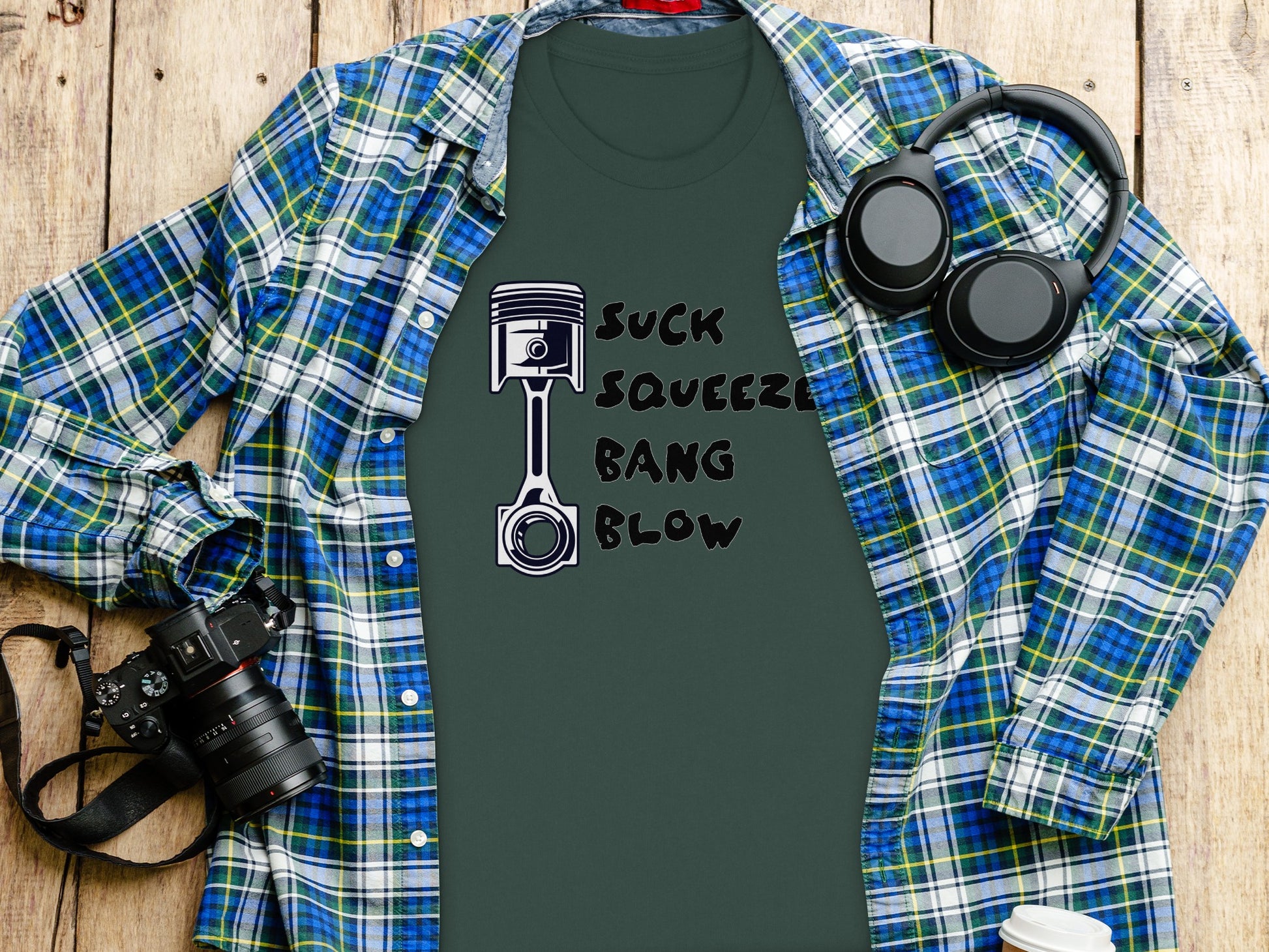 Suck Squeeze Bang Blow Graphic Tee Fun Product