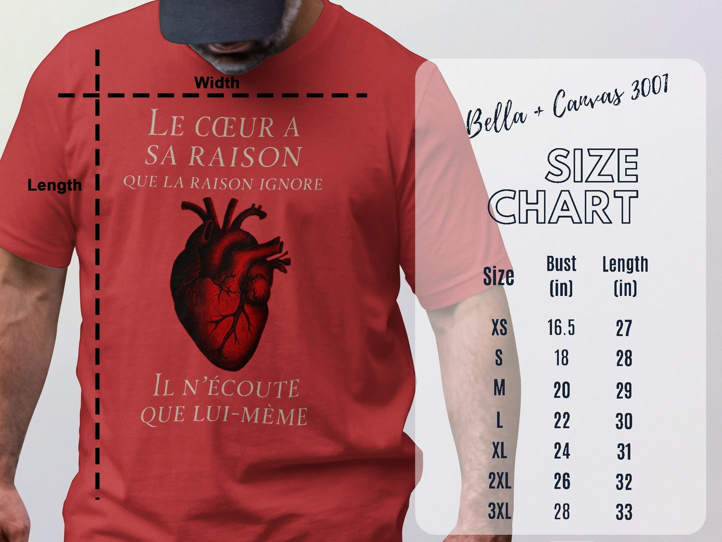The Heart Has Its Reasons Graphic T-Shirt