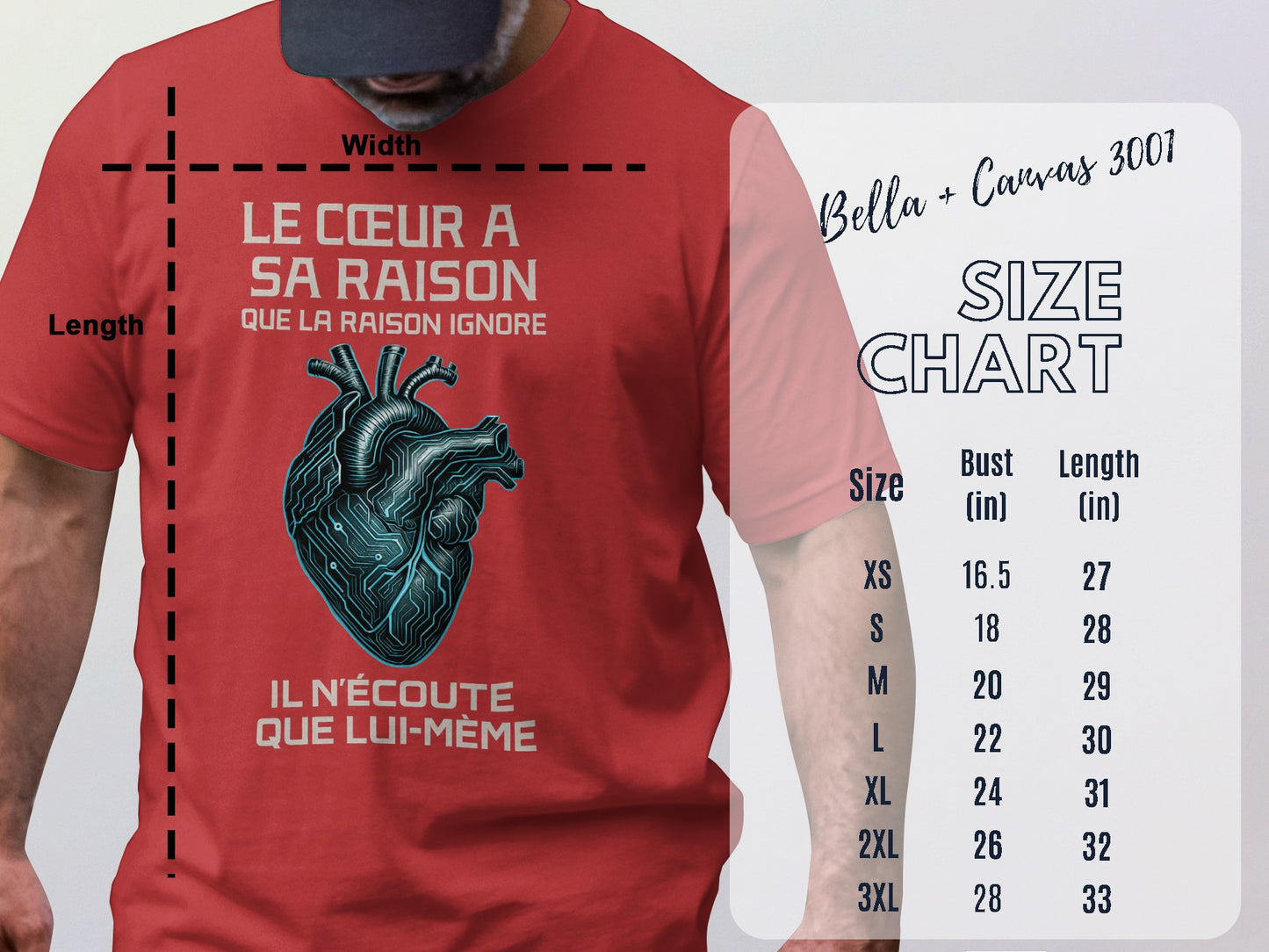 Le Coeur A Sa Raison Que La Raison Ignore Shirt