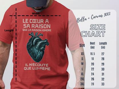 Le Coeur A Sa Raison Que La Raison Ignore Shirt
