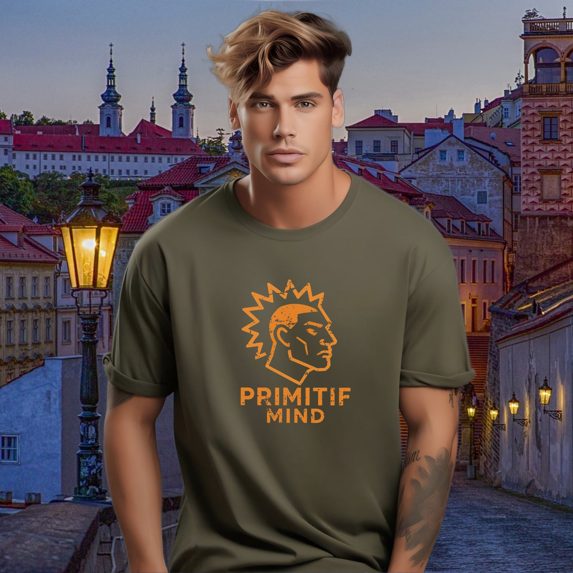 Primitif Mind Graphic T-Shirt Unique Design product