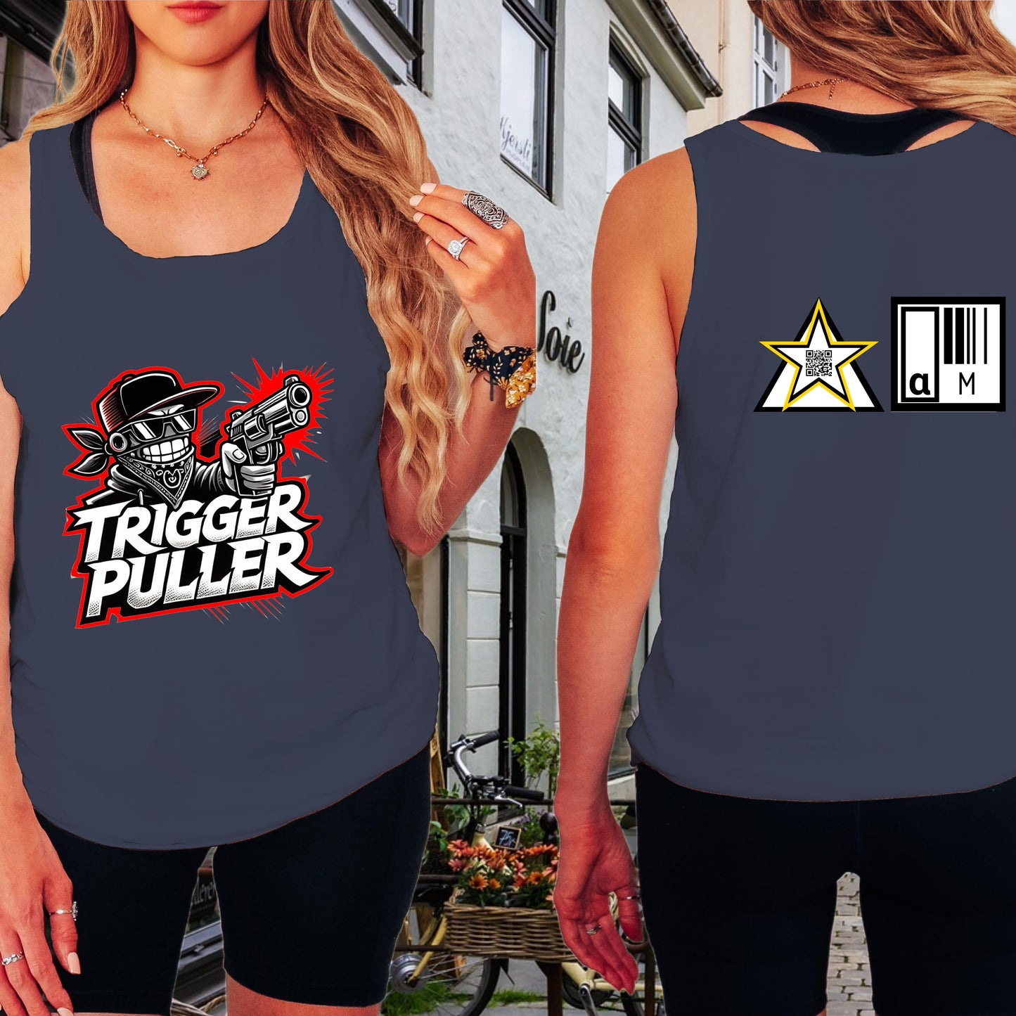 Trigger Puller Tank Top Graphic Design Apparel product