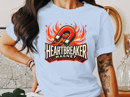Heartbreaker Magnet Styled Graphic Tee Shirt product type
