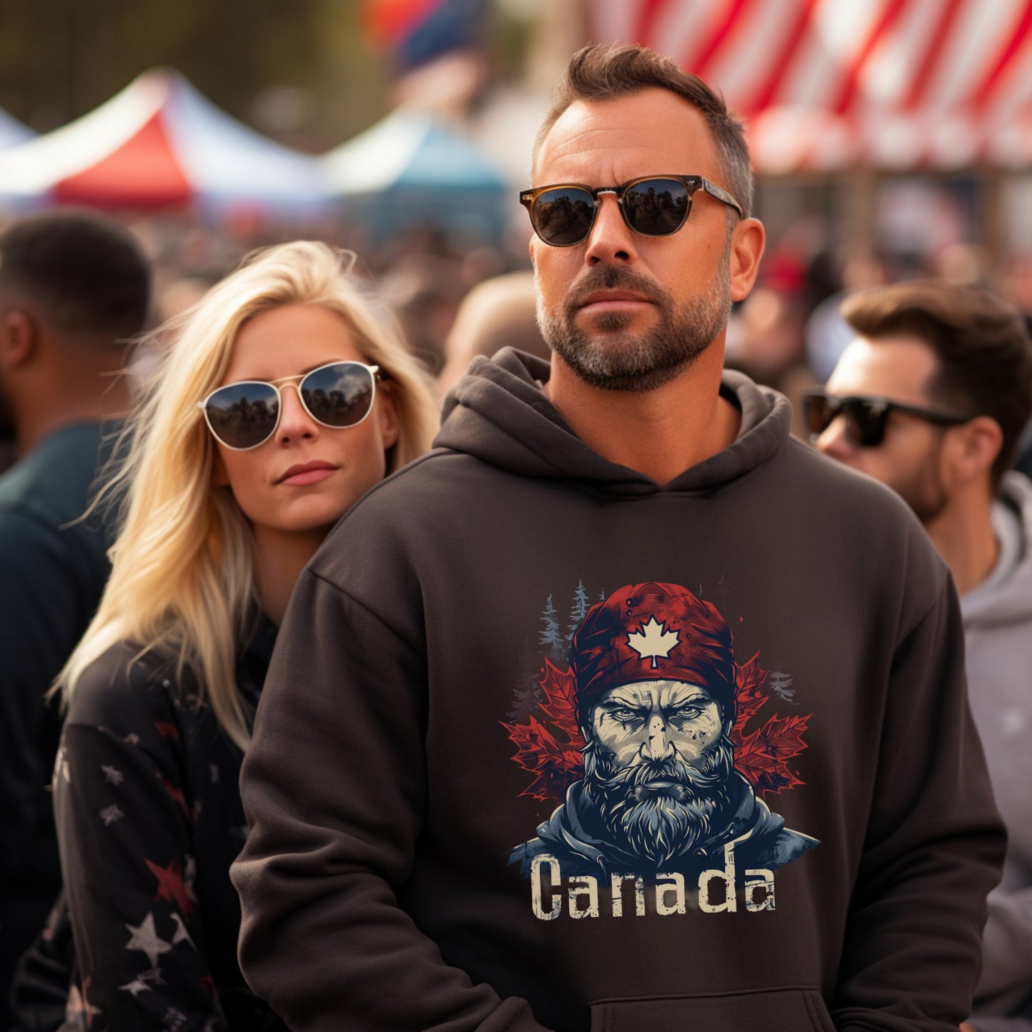 Stylish Canada Themed Hoodie for Cooler Days product type