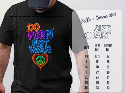 Colorful Do Porn Not War Graphic T-shirt product