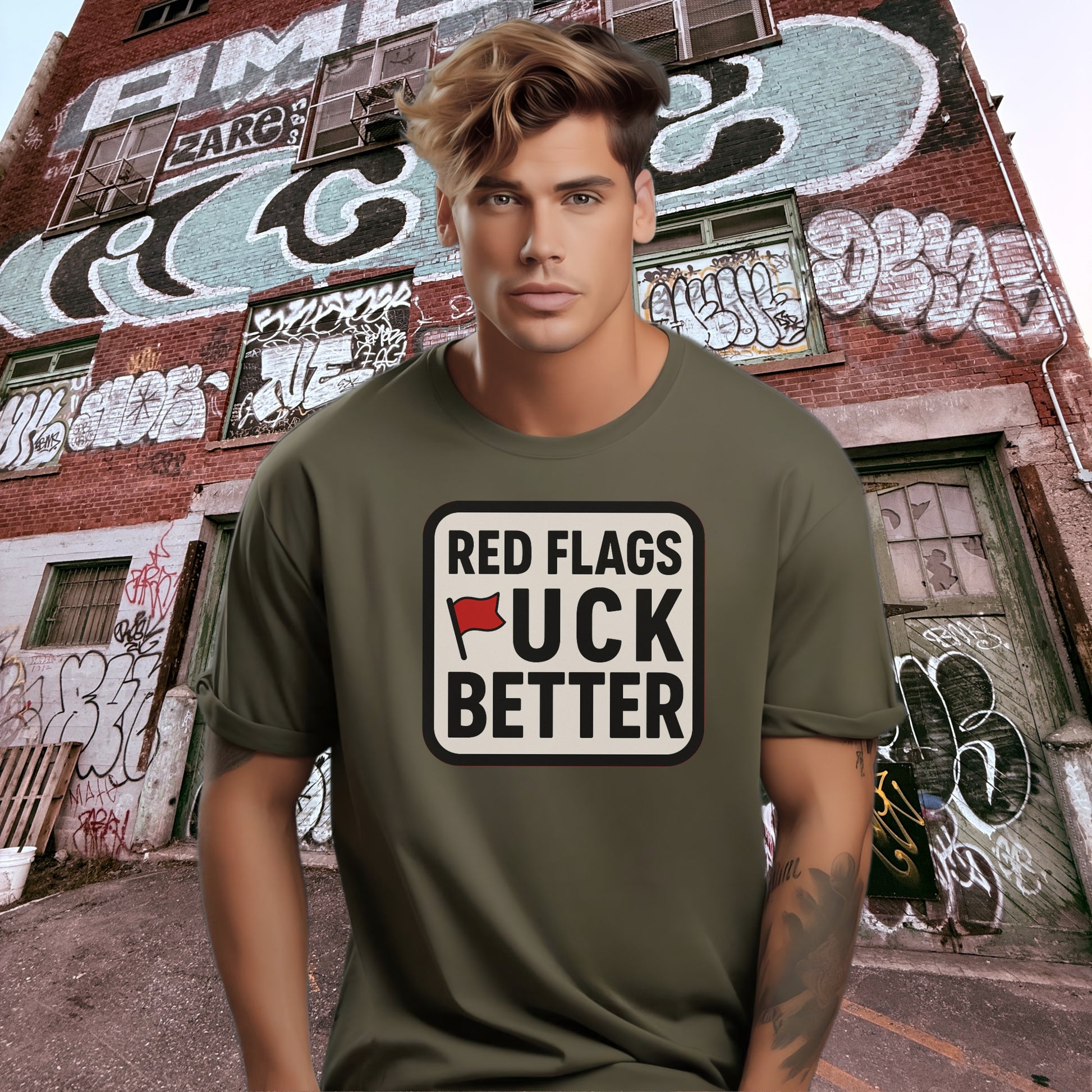 Red Flags F*ck Better Graphic T-Shirt