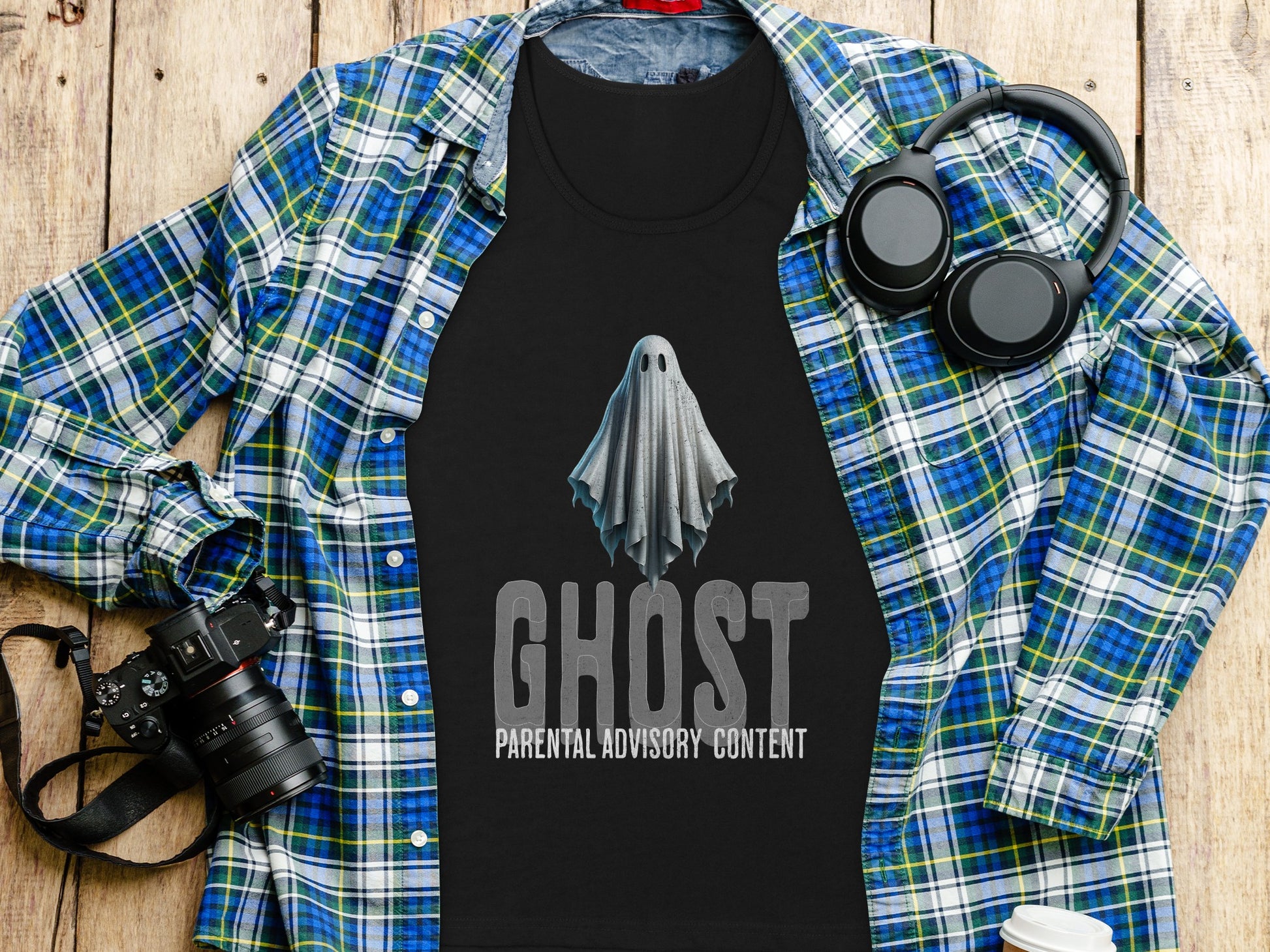 Ghost Parental Advisory Content Graphic Shirt product