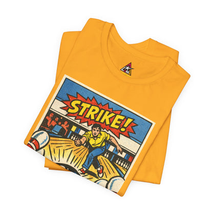 Strike Graphic T-Shirt | Bowling Streetwear Tee | Retro Bowling Shirt  STRIKE.