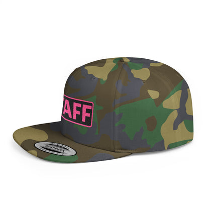 STAFF Embroidered Snapback Hat | Funny Event Crew Cap | Minimalist Streetwear Hat | Festival & Team Uniform Cap