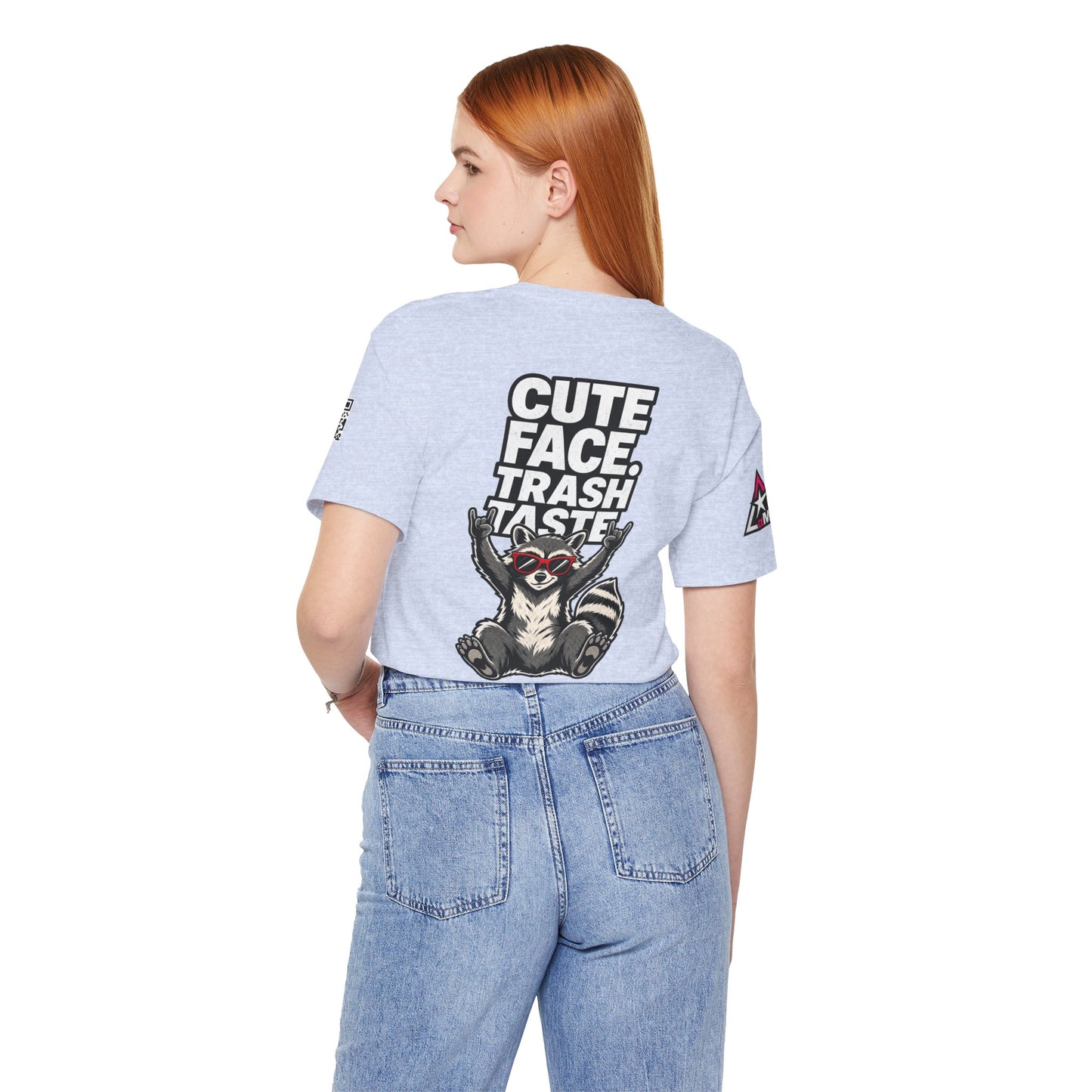 Cute Face, Trash Taste – Funny Raccoon Graphic Tee