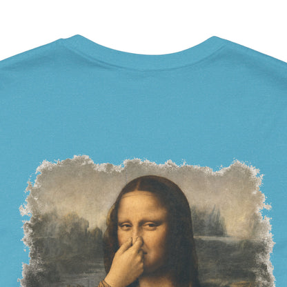 Something Smells Like Bullshit Graphic T-Shirt | Mona Lisa Parody Tee
