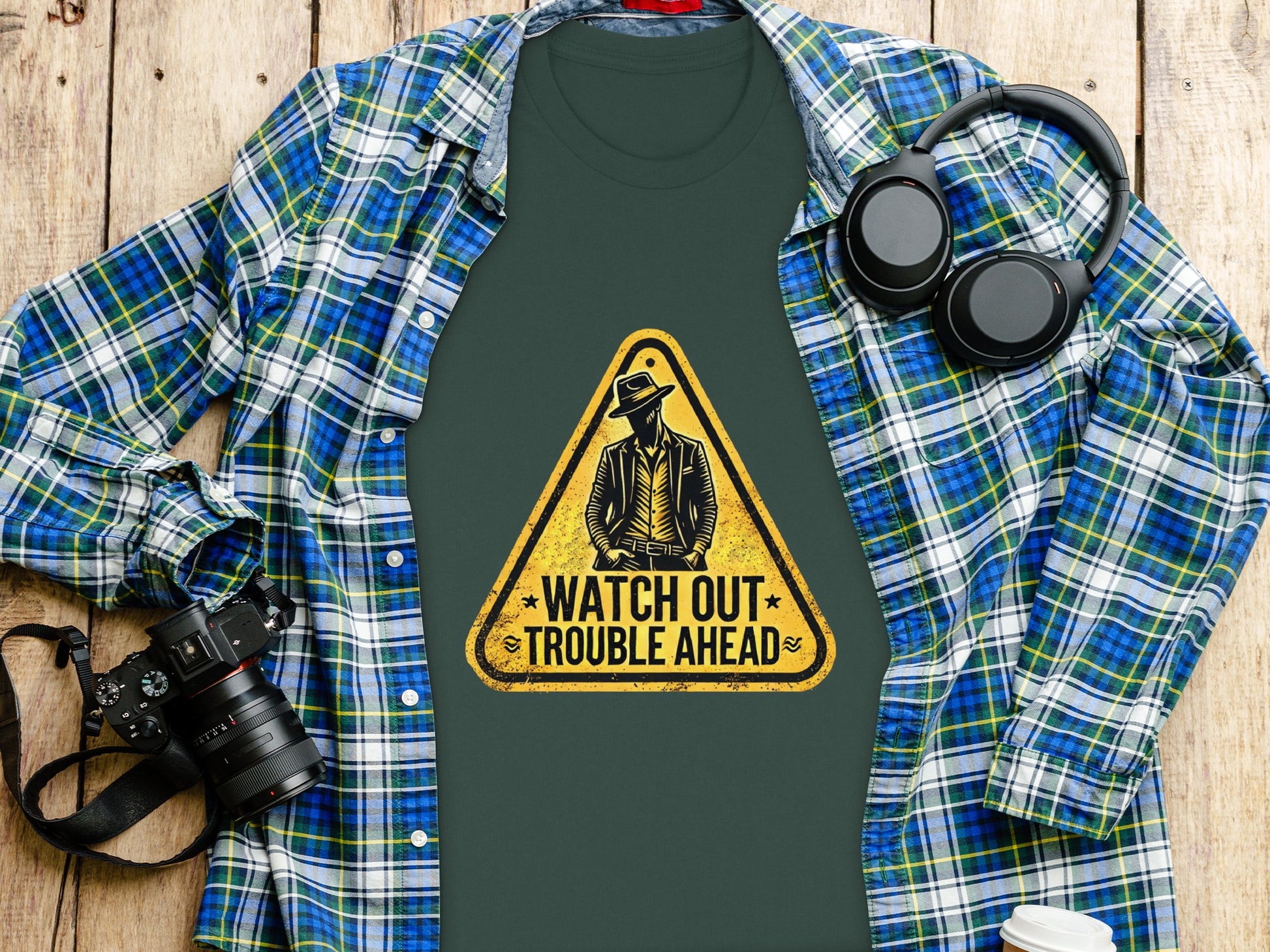 Watch Out Trouble Ahead Graphic T-shirt product