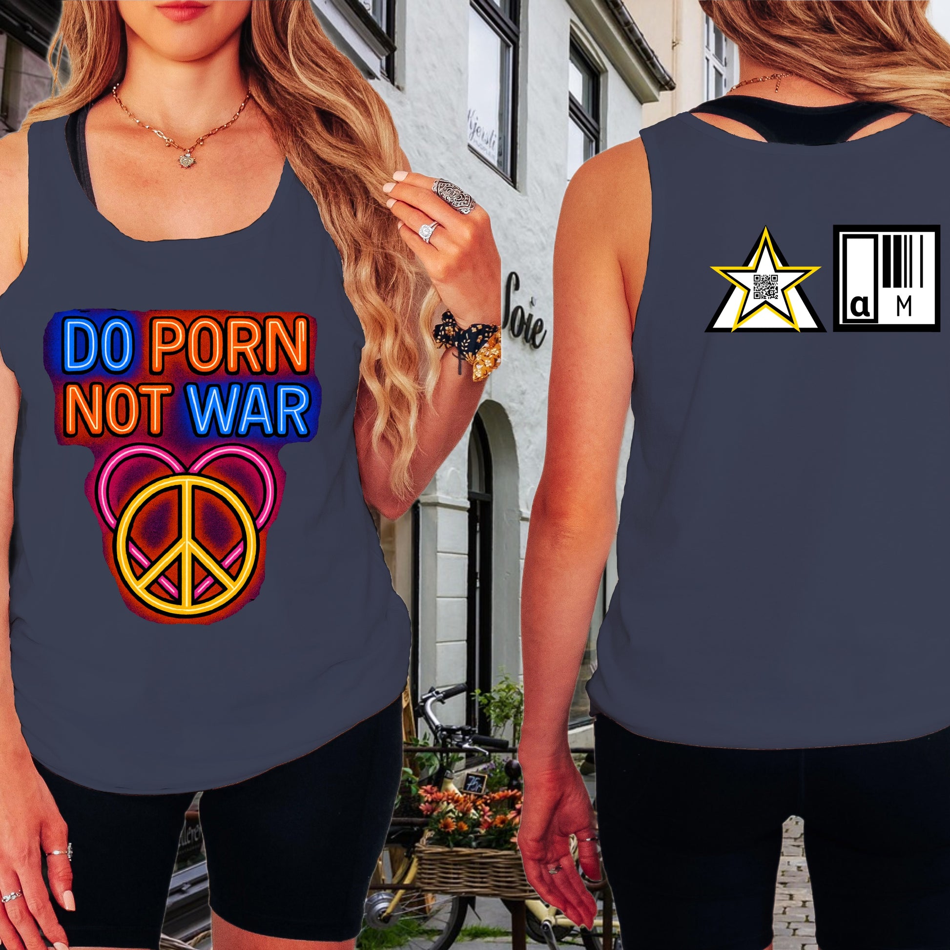 Do Porn Not War Graphic Tank Top product