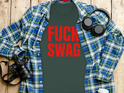 FUCK SWAG graphic shirt for bold statement attire